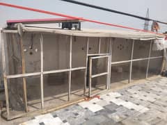 hen cage 6ft × 18 ×  6 ft hight water proof tarpl ka sat