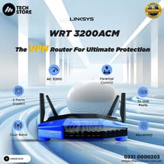 Vpn Router Linksys WRT3200ACM AC3200 Gigabit Dual band (Renewed)