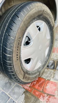 Alto genuine alloy rims tyres good condition aloy rim tyre with cover