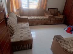 7 seater sofa set (3+1+1+deewan)