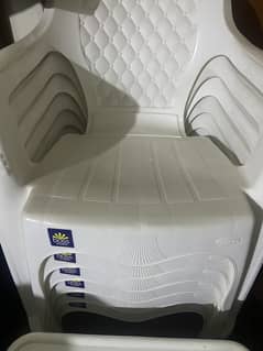 6 PLASTIC CHAIRS (BOSS)/ 2 KIDS CHAIRS/ 6 STOOLS ( FELLOW KARACHI)