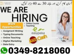 Assignment Job / Part Time Full Time Job / Job for male and female