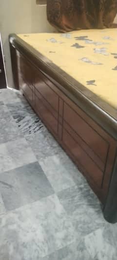 Bed for sale good condition 10/9 with side table and mattess