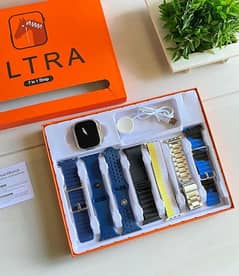 7 In 1 Smart Watch Series 9 with Leather strap