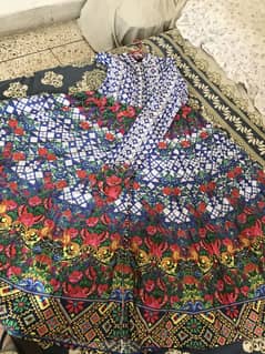 Rang ja long frock with duppata