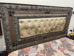 King Bed Set with Side and Dressing Table with 7 feet looking mirror