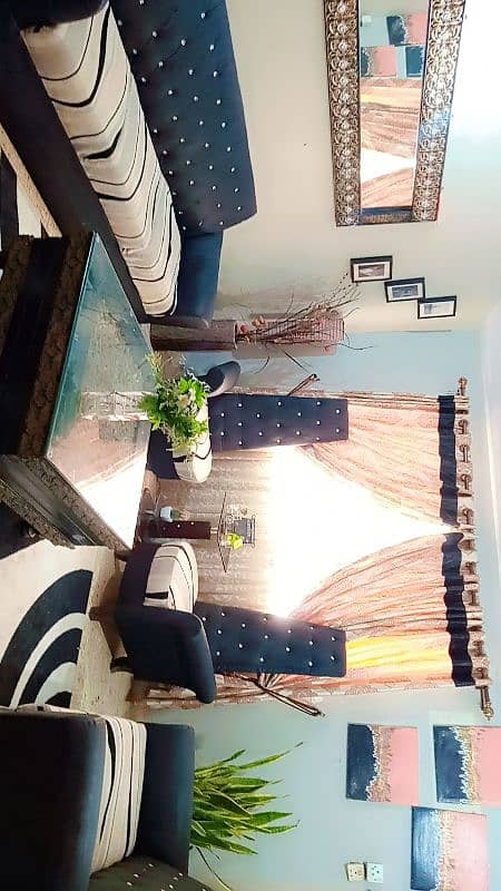 7 seater sofa set ,sofa set with table,white and black sofa set 1