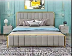 Iron bed / iron dressing side table / Double bed /Bed set /  Furniture
