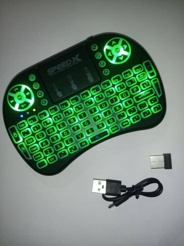 i8 Mini Wireless Keyboard with Touch Sensor Mouse – All-in-One 2