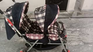 Baby Double Pram/ Kids Twins strollers/Baby walker