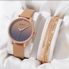 Ladies Quartz Watch-Stylish Leader Strap| Fashion Casual Wrist Watch