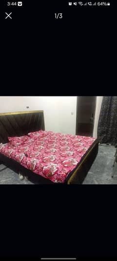 bed with mattress