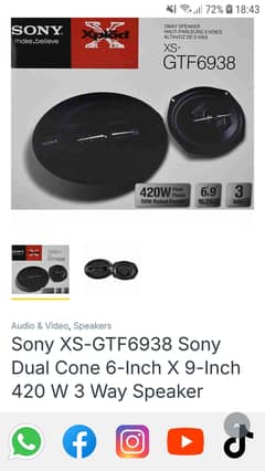 SONY XPOD 3 WAY SPEAKERS MADE IN VIETNAM