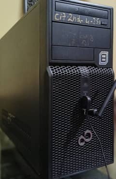 Gaming PC for sale with Dell LCD 12 Inch and Hp Cable Mouse