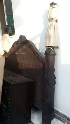 Bed side table dressing mirror