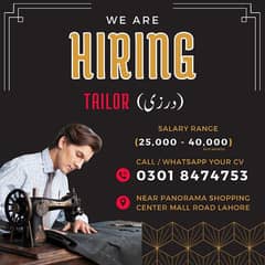 Hiring a Tailor Master