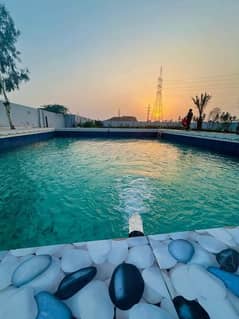 8 kanal farm house available for rent in Badian road very good location
