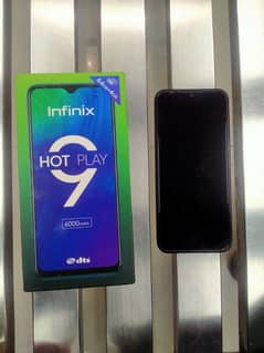 Infinix hot 9 play 4/64 with box Dual Sim 03172914918