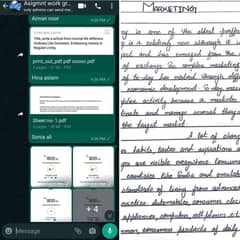 Handwritten assignment, data entry jobs