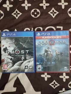 Ghost Of Tsushima And God Of War PS4 Games