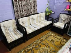 Wooden sofa 5 seater