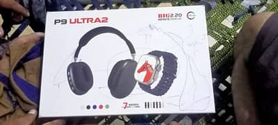 P9 Ultra2 Smart Watch with Headphones