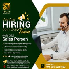 sales staff required