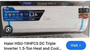 hair HSU-19HFCS DC triple invator Ac brand new