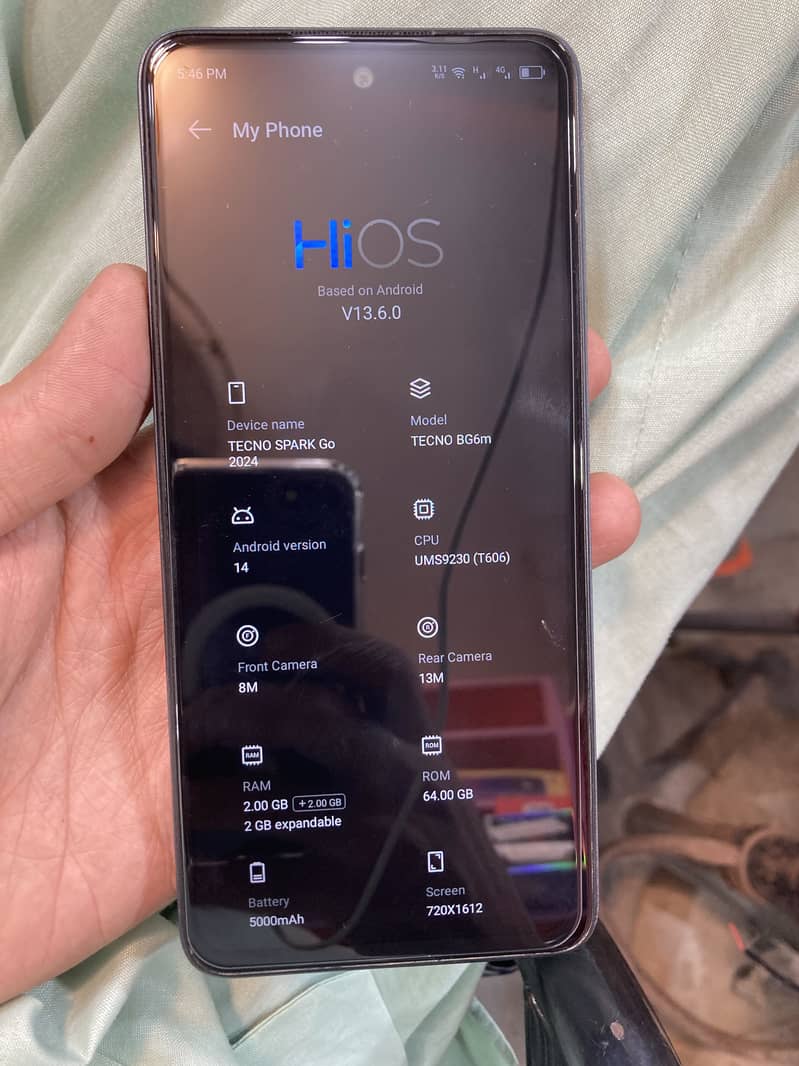 Tecno Spark GO 2024 pta official approve Rm 2+2 GB64 only Mobile 12