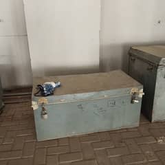 Two Metal Storage Trunks (Petis) – Available for Sale URGENT