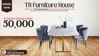 Dining Table - 6 Seater Dining Table - Dining Table With Dining Chair