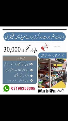 Medicine packing factory in lahore