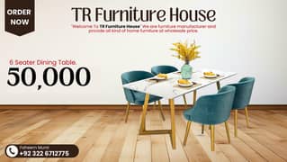 Dining Table - 6 Seater Dining Table - Dining Table With Dining Chair
