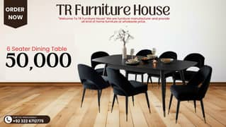 cafe dining table - 6 seater dining table - dining table with chair