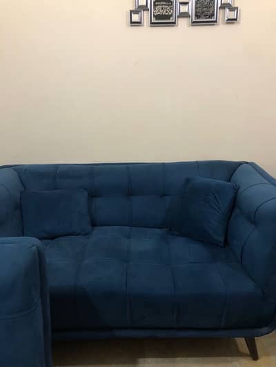 Seven Seater Sofa Blue