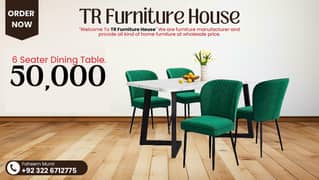 Dining Table - 6 Seater Dining Table - Dining Table With Dining Chair