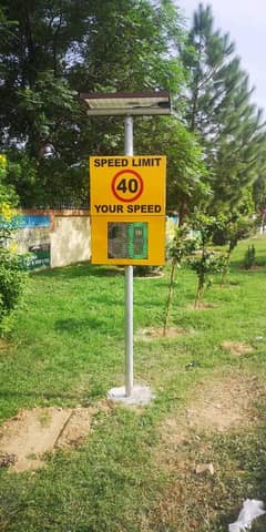 Installation of solar speed radar sign & solutions