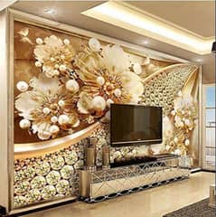 Pvc Wallpaper- 3D wallpaper-Customise wallpaper - Wall flex-Wall pape