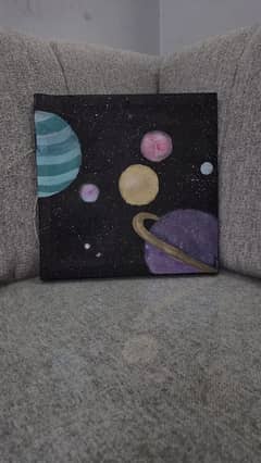 Outer Space Galaxy Painting
