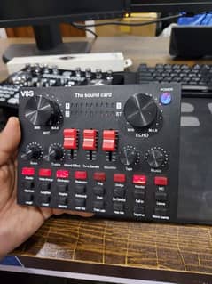 v8s live sound mixer Bluetooth battery card
