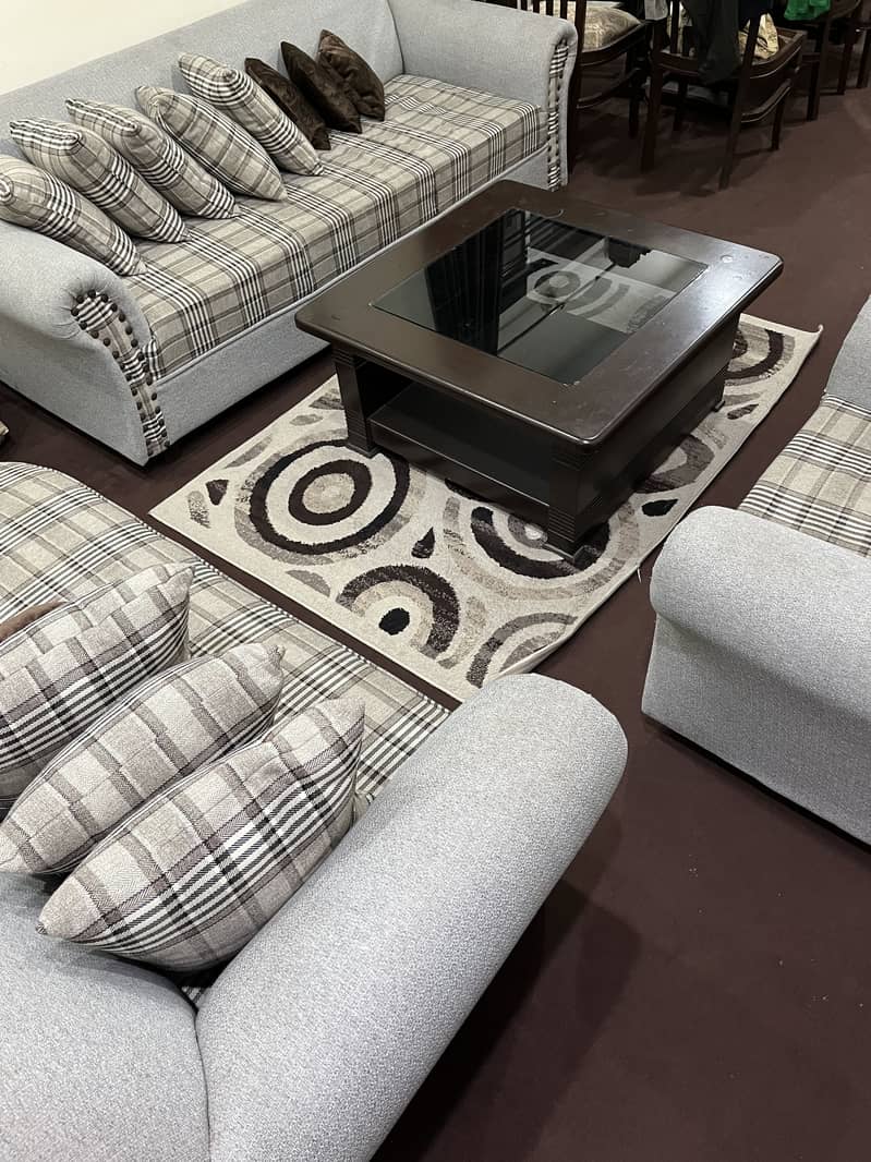 7 seater sofa set with table set 0