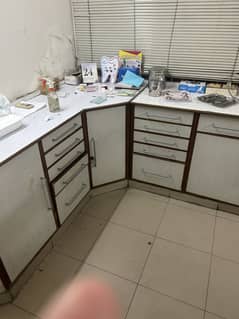 Dental Unit, X Ray Machine and Shelves