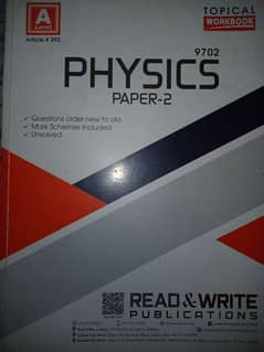 Used A level Physics 9702 Read and Write Tropical Past Papers