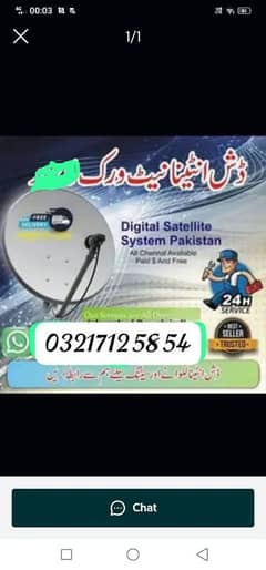 dish for sale with 2 lnb & setlite reciever complete set ready to use