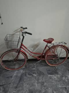 red road bicycle with a vintage style