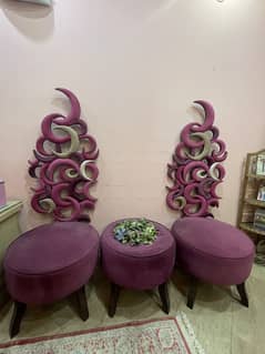 Moon chairs set.