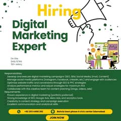 Hiring Digital marketing expert
