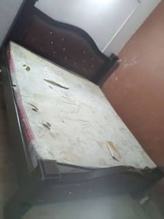 wooden bed