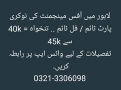 Staff required