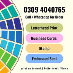 Paper Embossed Stamp Maker Letterhead Printing Rubber Stamp Making
